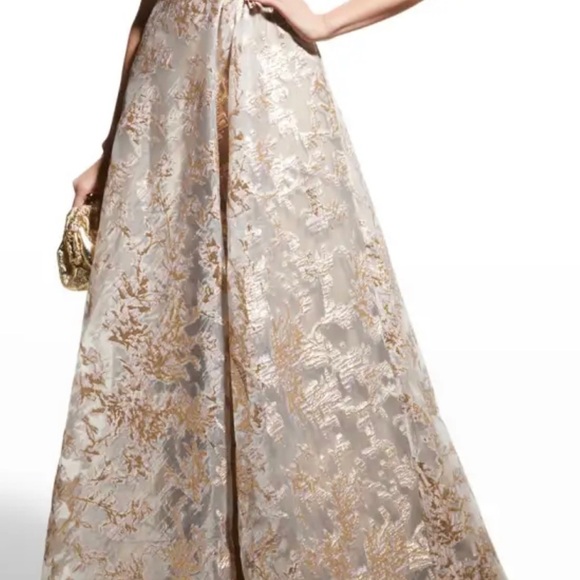 René Ruiz Collection for Neiman Marcus Pleated Jacquard Size 4 - Picture 2 of 6